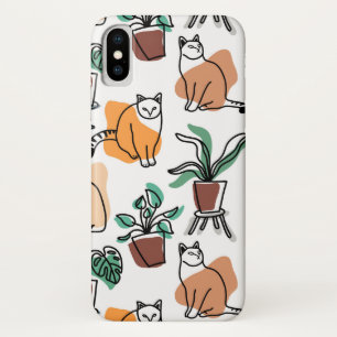 Capa Para iPhone Da Case-Mate Gatos e flores para desenho de linhagens