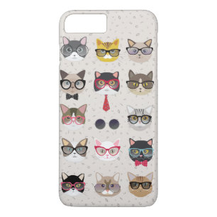 Capa Para iPhone Da Case-Mate Gatos engraçados com caixa de óculos iPhone 7 Plus