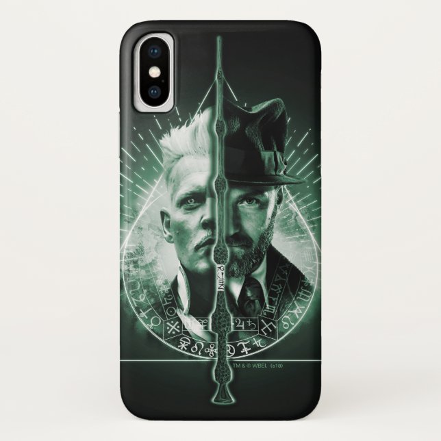 Capa Para iPhone, Case-Mate GELLERT GRINDELWALD™ Versus Dumbledore (Verso)