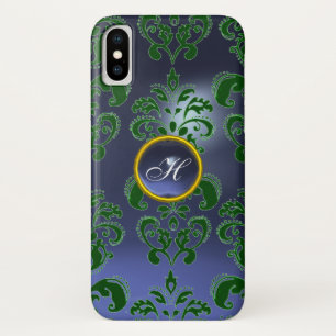 CAPA PARA iPhone DA Case-Mate GEMSTONE MONOGRAMA AZUL VERDE