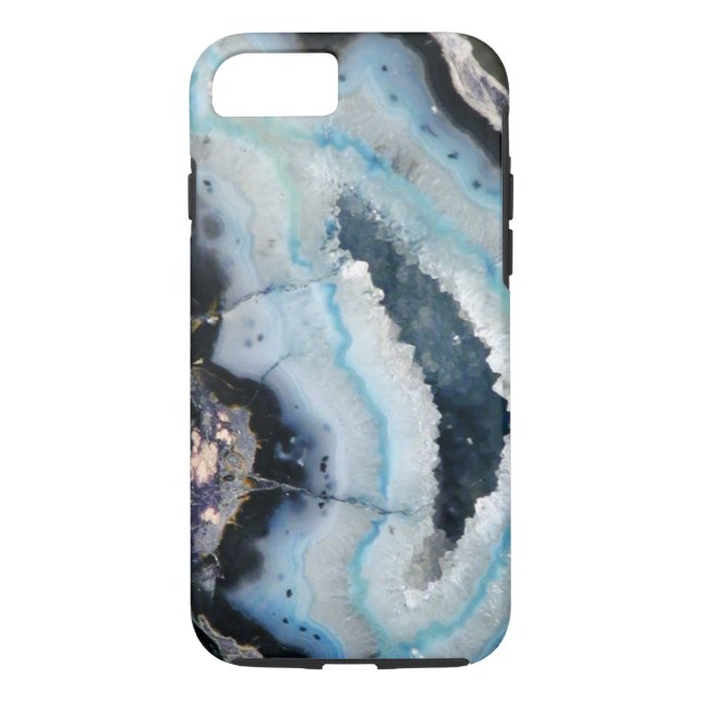 Capa Para iPhone, Case-Mate geode azul (Verso)