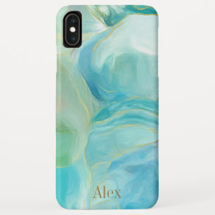 Capa Para iPhone Da Case-Mate Geodo Turquesa Gemstone Watercolor