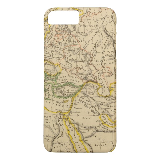 Capa Para iPhone, Case-Mate Geografia da Idade Média (Verso)