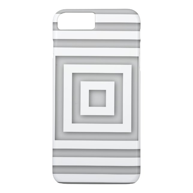 Capa Para iPhone, Case-Mate Geométrico ao quadrado branco (Verso)
