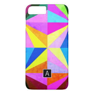 Capa iPhone 8 Plus/7 Plus Geométrico multicolorido moderno e colorido   Mono