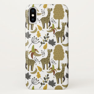 Capa Para iPhone Da Case-Mate Girafa padrão sem costura branco alto
