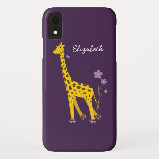 Capa Para iPhone, Case-Mate Girafa Personalizada De Cartoon Engraçado De Pele  (Verso)