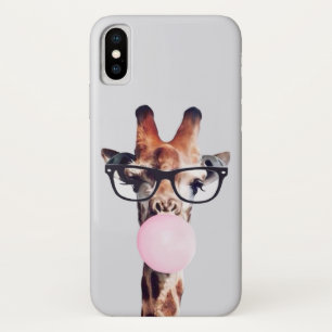 Capa Para iPhone Da Case-Mate Girafa Vestindo Óculos soprando pastilha elástica
