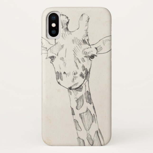 Capa Para iPhone, Case-Mate Giraffe Portrait | Esboço (Verso)