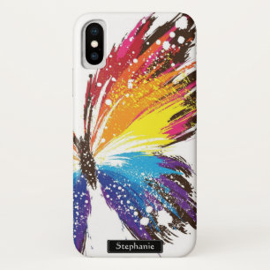 Capa Para iPhone Da Case-Mate Girar Pintão Rasgado Borboleta Realista Monograma