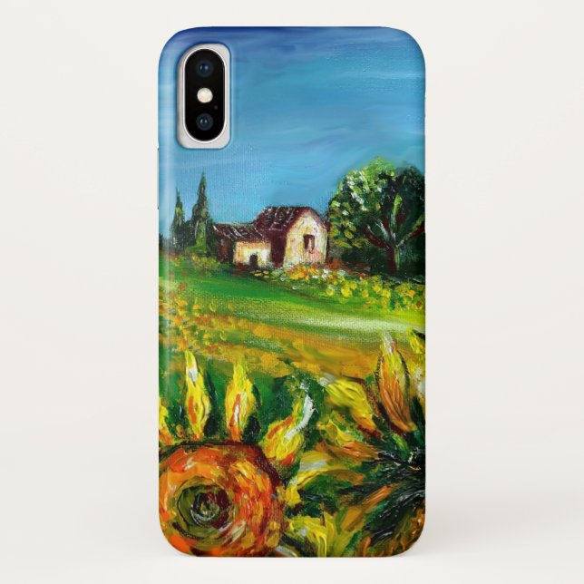 CAPA PARA iPhone, Case-Mate  GIRASSÓIS E CAMPOS NA TOSCANA (Verso)