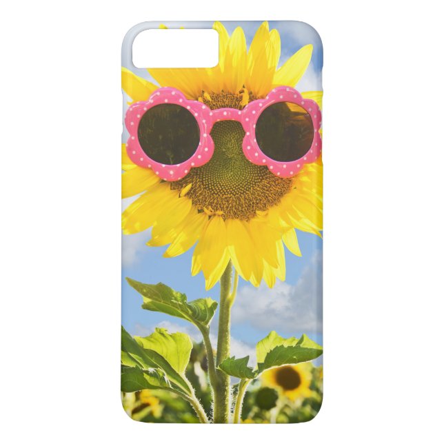 Capa Para iPhone, Case-Mate girassol com óculos de sol (Verso)