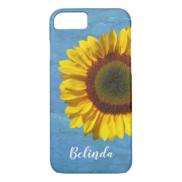 Capa iPhone 8/7 Girassol Floral Amarelo Persoanizado