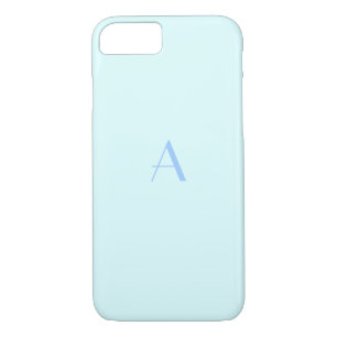 Capa Para iPhone Da Case-Mate Girly Baby Blue iPhone 7 Case com Monograma