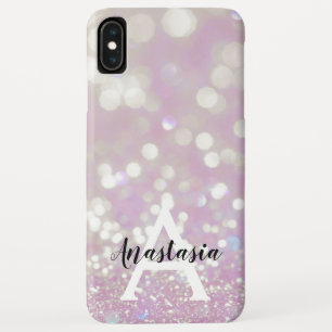 Capa Para iPhone Da Case-Mate Girly Lilac Shimmer Glitter Glitter Gelifica Nome