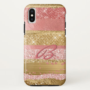 Capa Para iPhone Da Case-Mate Glam rosa e Dourado