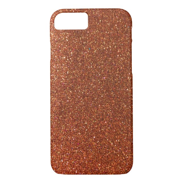 Capa Para iPhone, Case-Mate Glitter de Cobre Ombre Sparkles Modern Girly Glam (Verso)