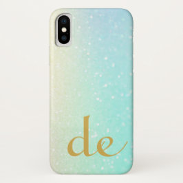 Capa Para iPhone Da Case-Mate Glitter Monograma Moderno Dourado