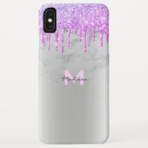 Capa Para iPhone Da Case-Mate Glitter Purple Drives Sparkles Nome do Marble