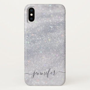 Capa Para iPhone Da Case-Mate Glitter Silver Elegante