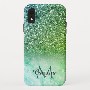 Capa Para iPhone Da Case-Mate Glitter Verde, Marble, Personalizado