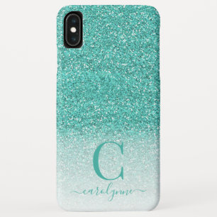Capa Para iPhone Da Case-Mate Glitter Verde-Teal-Girly-Chic Personalizado