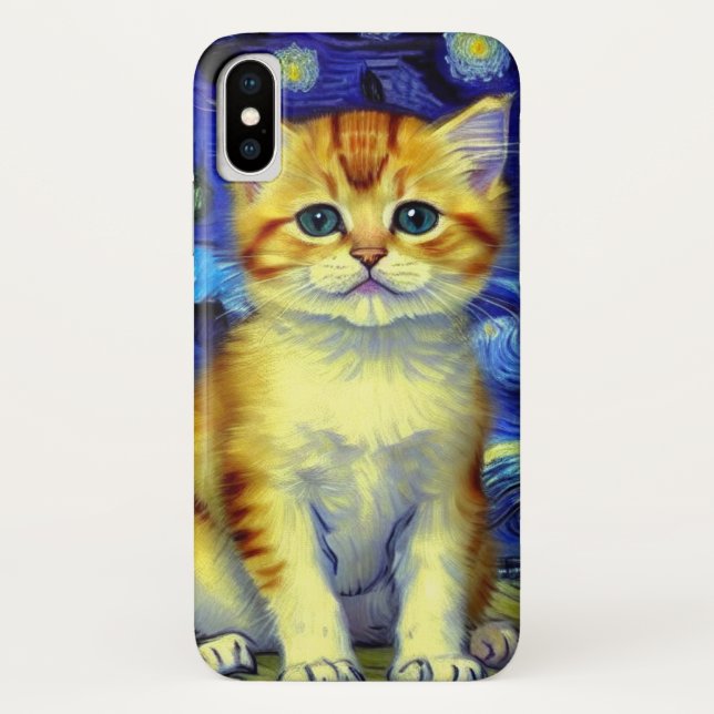 Capa Para iPhone, Case-Mate Góh Góh Frio Cote Starry Night Van Gogh (Verso)