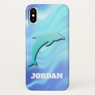 Capa Para iPhone Da Case-Mate Golfo Azul Saltitante Monograma Legal