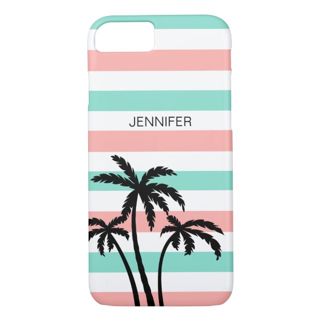 Capa Para iPhone, Case-Mate Gota do nome do tema da praia (Verso)