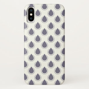 Capa Para iPhone X Gotas Azuis
