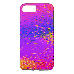 Capa iPhone 8 Plus/7 Plus Gotas Púrpura Azul Rosa