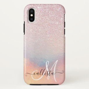Capa Para iPhone Da Case-Mate Gradiente Holográfico Iridescente, Cinza Rosa-Chic