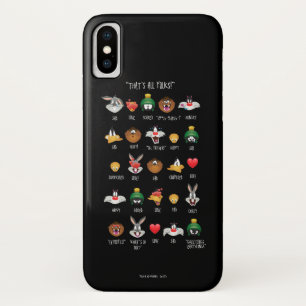 Capa Para iPhone X Gráfico de Emoji LOONEY TUNES™