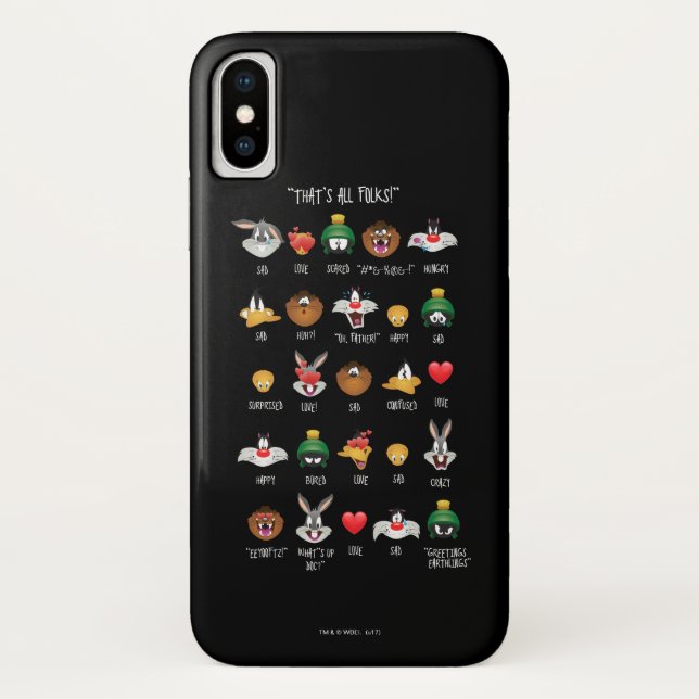 Capa Para iPhone, Case-Mate Gráfico de Emoji LOONEY TUNES™ (Verso)