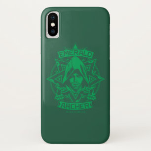 Capa Para iPhone Da Case-Mate Gráfico esmeralda do arqueiro da seta