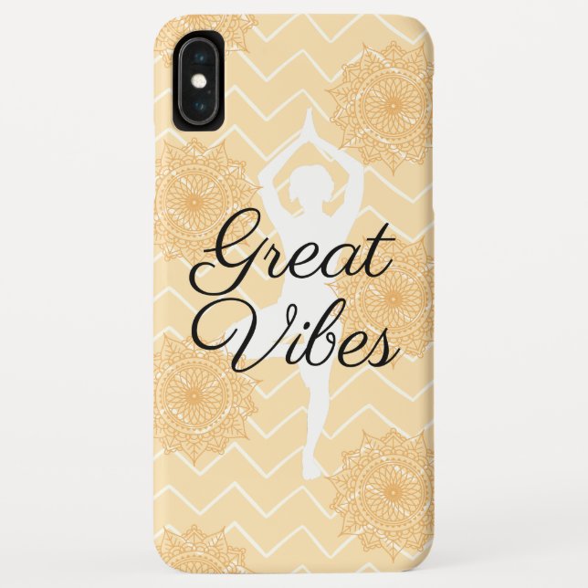 Capa Para iPhone, Case-Mate Grande Pose de Yoga Vibes (Verso)