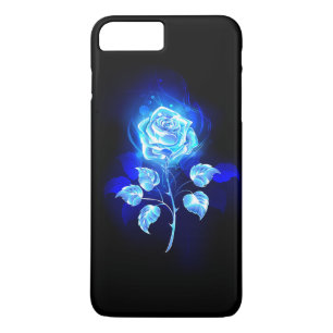 Capa iPhone 8 Plus/7 Plus Gravação de Rosa Azul
