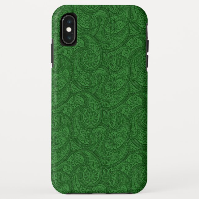 Capa Para iPhone, Case-Mate Green Paisley (Verso)