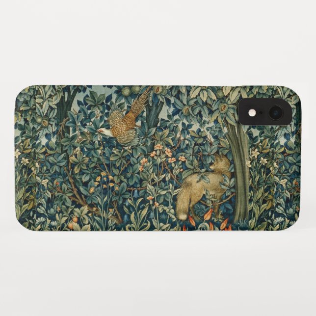 Capa Para iPhone, Case-Mate GREENERAÇÃO,ANIMAIS FLORESTAIS Raposa,Faisão,Flora (Verso (Horizontal))