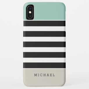 Capa Para iPhone Da Case-Mate Grelhas de bege preto branco - Elegante simples