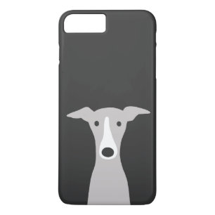Capa iPhone 8 Plus/7 Plus Greyhound italiano ou Cão-de-bico-branco