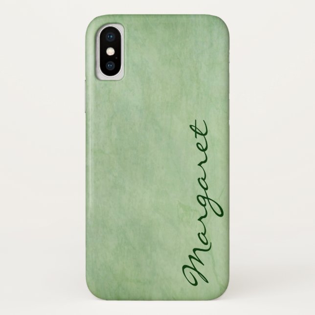 Capa Para iPhone, Case-Mate Gritty Green personalizado (Verso)
