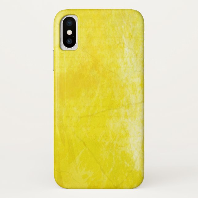 Capa Para iPhone, Case-Mate Gritty Yellow Watercolor (Verso)