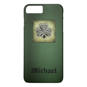 Capa iPhone 8 Plus/7 Plus Grundge Trendy, sortuda, shamrock irlandês persona