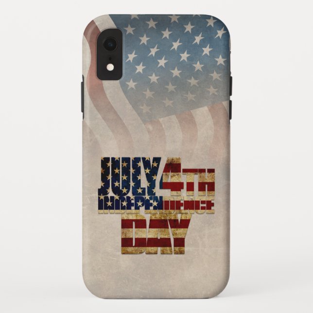 Capa Para iPhone, Case-Mate Grunge USA julho 4º Gráfico de Independência (Verso)