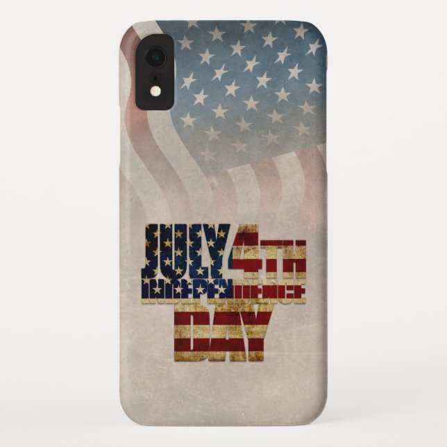 Capa Para iPhone, Case-Mate Grunge USA julho 4º Gráfico de Independência (Verso)