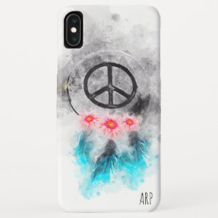 Capa Para iPhone Da Case-Mate *~* Grunge Watercolor - Sinal de Paz - Flores de P