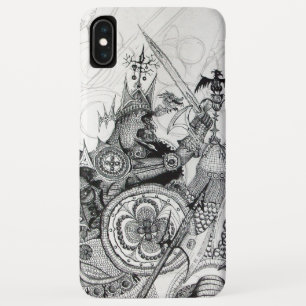 Capa Para iPhone XS Max GUERRAS GÓTICAS Fantasia Branca Negra