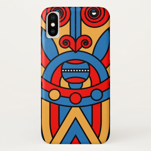 Capa Para iPhone, Case-Mate guerreiro tribal africano (Verso)