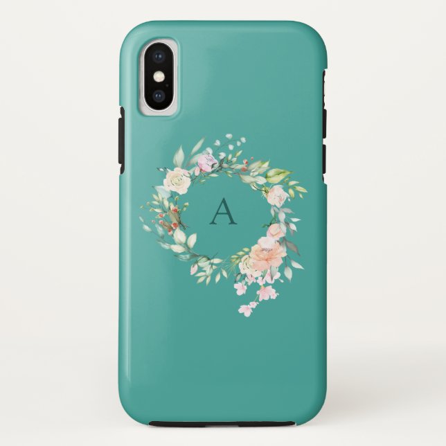 Capa Para iPhone, Case-Mate Guirlanda de Rosa de Verão Personalizada (Verso)